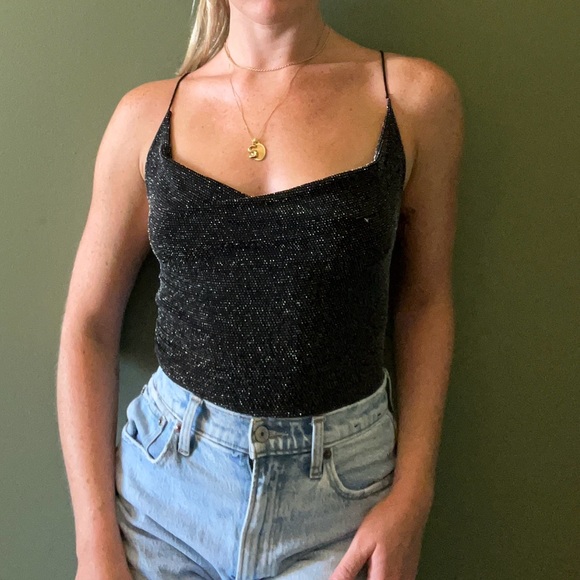 Cowl neck open back top - Picture 3 of 6